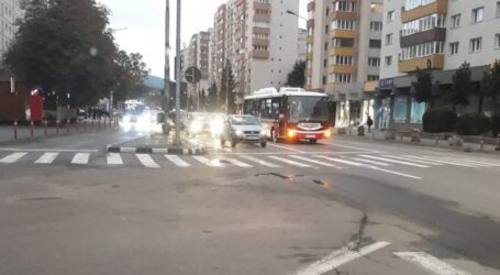 Un autobuz electric nou s-a defectat în această dimineață în centrul Zalăului