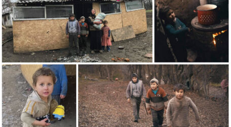 Un destin trist: o mamă cu 13 copii trăiește în condiții INUMANE pe malul Someșului, în Ciocmani