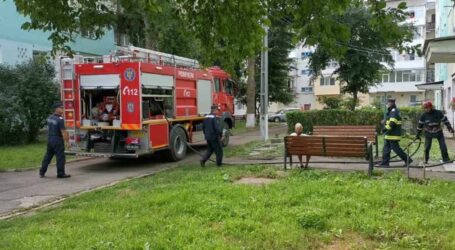 Incendiu într-un apartament din zona Dedeman Zalău, provocat de o cratiță uitată pe aragaz