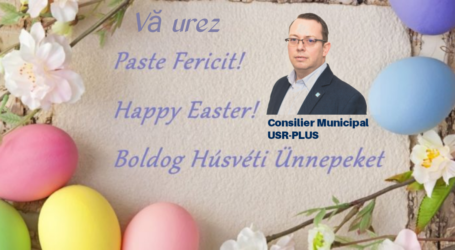 Consilierul municipal al USR Zalău, Zoltan Takacs vă urează Sărbători Fericite