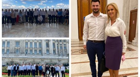 Tinerii PSD-iști din Jibou au învățat politică în Parlamentul României de la liderii partidului