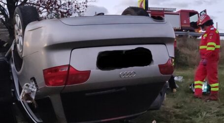Accident spectaculos în Halmășd – 3 persoane au avut nevoie de îngrijiri medicale