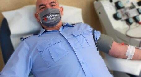 JOS PĂLĂRIA! Eroul dintre noi – un jandarm din Sălaj a donat sânge de 71 de ori