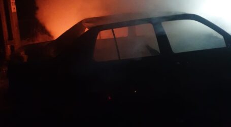SUSPECT! Mașină incendiată într-o localitate din comuna Sălățig