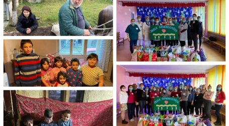 JOS PĂLĂRIA! Colectivul Grădiniței nr. 1 Zalău a donat sute de kilograme de alimente mai multor copii neajutorați din Sălaj