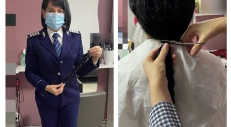 JOS PĂLĂRIA! Un agent al Poliției Sălaj donează păr pentru a salva femeile diagnosticate cu cancer