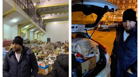 Un tânăr din Zalău a dus donații importante la Vama Sighetu Marmației pentru refugiații din Ucraina