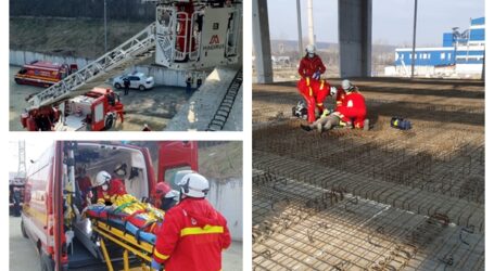 FOTO. Accident grav de muncă la o hală ce se construiește pentru Michelin în Zalău – un muncitor a căzut în gol de la aproximativ 6 metri