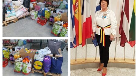 Mobilizare exemplară la Năpradea. Sute de kilograme de alimente donate de cetățenii comunei vor ajunge în Ucraina, la populația afectată de război