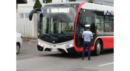 Șoferii de autobuze din Zalău, verificați de Poliția Rutieră