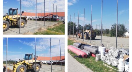 La Cizer se construiește un teren de sport modern