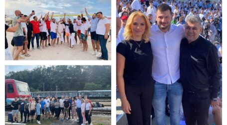 Câțiva tineri din PSD Sălaj au mers la mare, pentru a învăța politică de la Marcel Ciolacu și Gabriela Firea