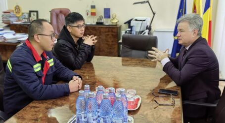 Ionel Ciunt, întâlnire cu constructorul chinez care realizează Varianta de Ocolire a municipiului Zalău