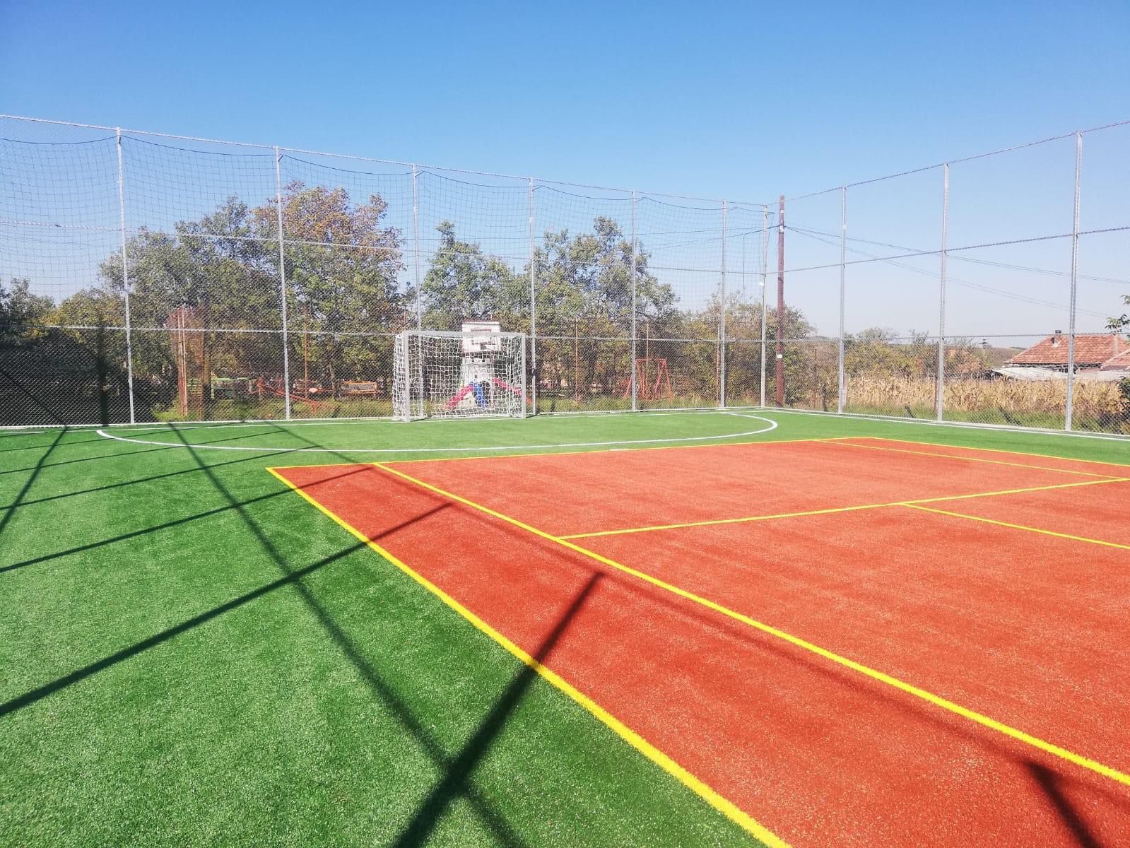 S-au finalizat lucrările la baza sportivă din Cizer - Salajul liber