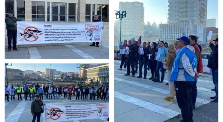 Protest la Zalău. Peste 100 de sindicaliști au pornit în caravana anti-sărăcie