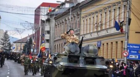 Paradă grandioasă cu tehnică militară, de 1 Decembrie, la Zalău și Șimleu Silvaniei