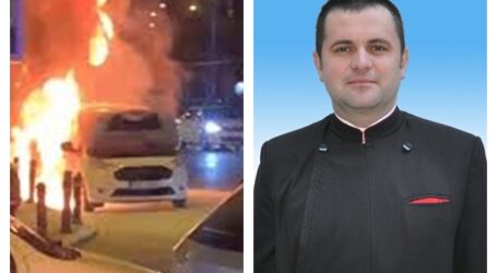 Indiferența societății și preotul din Sălaj care a evitat o tragedie, reușind să salveze un tânăr a cărui mașină a luat foc în trafic prin Zalău