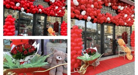 După roaba cu șampanie, de Ziua Îndrăgostiților a apărut o nouă „fiță” în Zalău… roaba cu flori