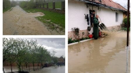 FOTO. Inundații în comuna Valcău de Jos