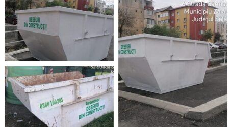 Veste bună pentru zălăuani: Brantner a amplasat din nou 5 containere metalice pentru deșeurile voluminoase și moloz