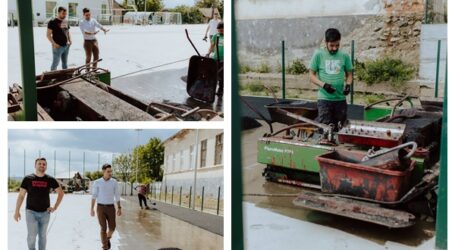 Baza sportivă din Cehei, construită de Primăria Șimleu Silvaniei, prinde contur