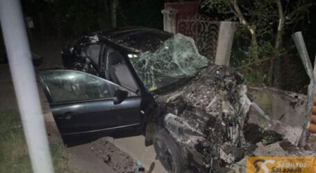 FOTO. 2 tinere de 17 și 18 ani, rănite într-un accident în Someș-Odorhei, provocat de un șofer care conducea cu viteză