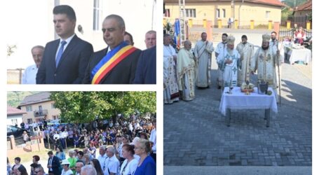 FOTO. Sărbătoare mare la Benesat, unde a fost prezent Mitropolitul Clujului, părintele Andrei