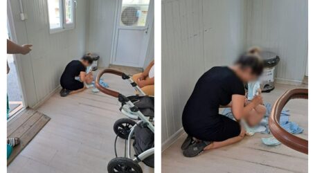 Imagini REVOLTĂTOARE de la Urgența Spitalului din Zalău: o mamă a fost pusă să-și schimbe pe podea bebelușul