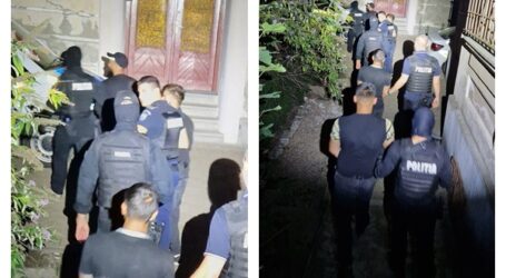 FOTO. Mascații au intrat în forță peste rromii din Șimleu Silvaniei – 10 persoane anchetate, 4 arestate