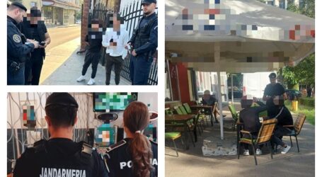 FOTO. 148 de elevi din Sălaj, prinși de polițiști în timp ce au fugit de la școală la păcănele și pe terase la bere