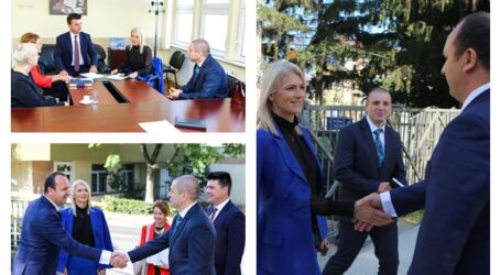 FOTO. Ministrul Justiției, în vizită la Zalău alături de secretarul de stat, Bogdan Ilea