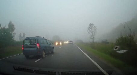 VIDEO. INCONȘTIENȚĂ! Depășire riscantă în Sălaj, pe drumul Zalău – Cluj