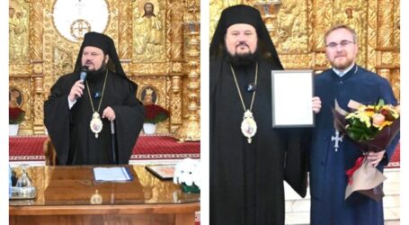 Preotul din Ortelec,  Doru Gârboan, premiat de Episcop pentru cea mai frumoasă activitate desfășurată în Episcopia Sălajului