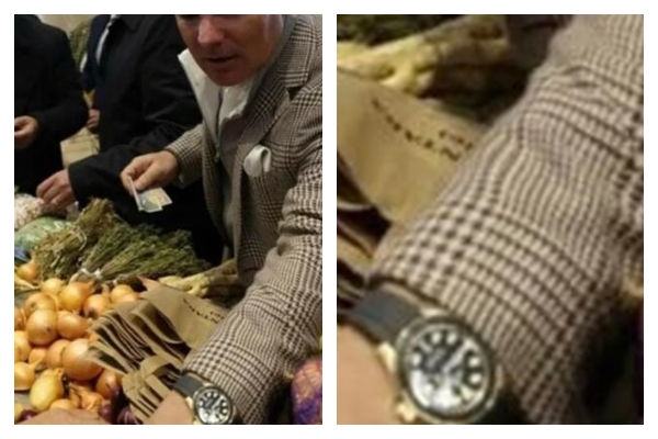 Rareș Bogdan a arătat în piața din Șimleu Silvaniei un ceas scump: “dreptul meu să port ce doresc”