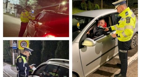 FOTO. Razie a Poliției Rutiere prin Sălaj. Oamenii legii au dat amenzi de peste 21.000 de lei