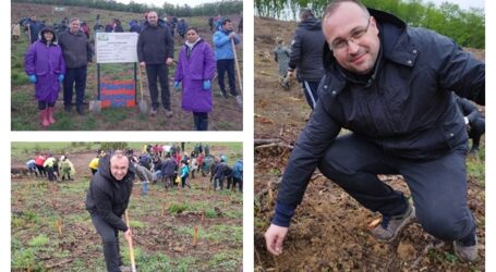 Liderul USR Sălaj, Cosmin Ardelean a participat astăzi la o importantă acțiune de reîmpădurire