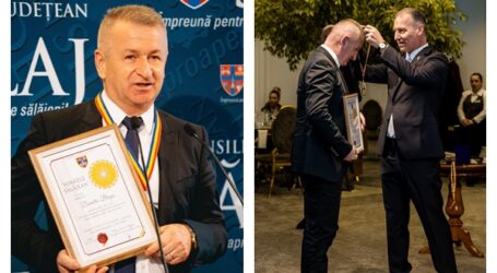 Dumitru Blaga, distins cu „Soarele Sălăjean” de către Dinu Iancu-Sălăjanu în semn de respect și înaltă apreciere