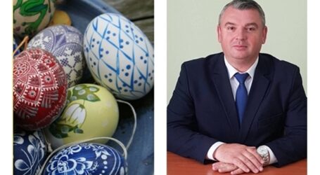 Călin Cristian Forț, administratorul public al Municipiului Zalău vă urează Paște Fericit!
