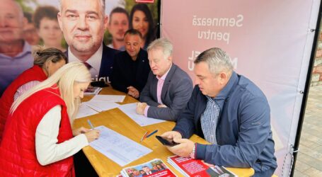 Ciunt, însoțit de Forț și Florian la prima acțiune electorală a PSD Sălaj pentru alegerile prezidențiale