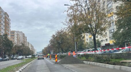 Au început lucrările de modernizare a Bulevardului din Zalău pe tronsonul Perla – Centru
