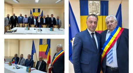 VIDEO. Cornel Lung a depus jurământul pentru al 9-lea mandat în fruntea comunei Sânmihaiu Almașului