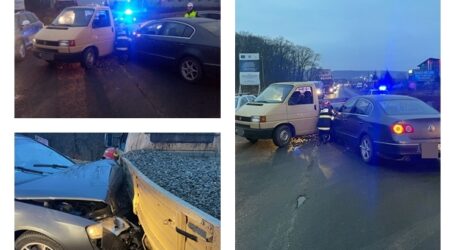 FOTO. Accident în Zalău – se circulă cu dificultate spre Hereclean