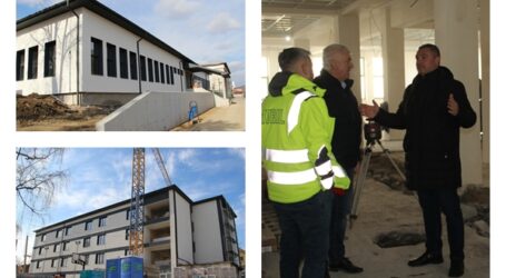 FOTO. Investiții de 6 milioane de euro la Liceul Pedagogic din Zalău. Călin Forț a verificat stadiul lucrărilor