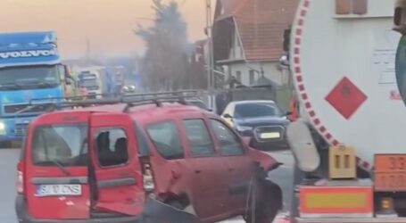 FOTO. Accident cu 3 mașini implicate în Nușfalău