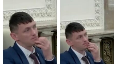 VIDEO. Imagini din Parlament, de la dezbaterea legilor, cu senatorul „suveranist” de la POT Sălaj cu 10 clase
