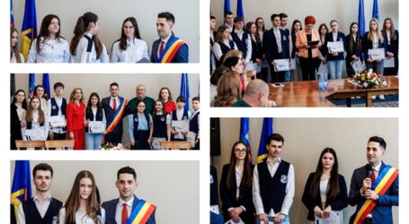 50 de elevi olimpici, premiați de Primăria Șimleu Silvaniei
