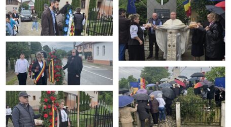 Așa DA! Ziua Eroilor, celebrată în comuna Năpradea de administrație, școală și localnici, chiar dacă afară era frig și ploaie