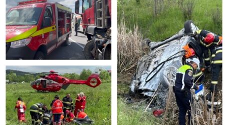 FOTO. Accident mortal pe drumul spre Cluj – 2 morți și 2 răniți grav: o fetiță de 13 ani, intubată