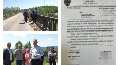 Năpradea intră în IZOLARE?! În 2022, Dinu Iancu-Sălăjanu se fotografia în teren și promitea pod nou în 12 luni. Astăzi impune restricție de tonaj de frica unei TRAGEDII