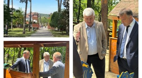 Primarul Florin Florian, vizită în teren – Parcul Pădure Brădet se reabilitează în întregime
